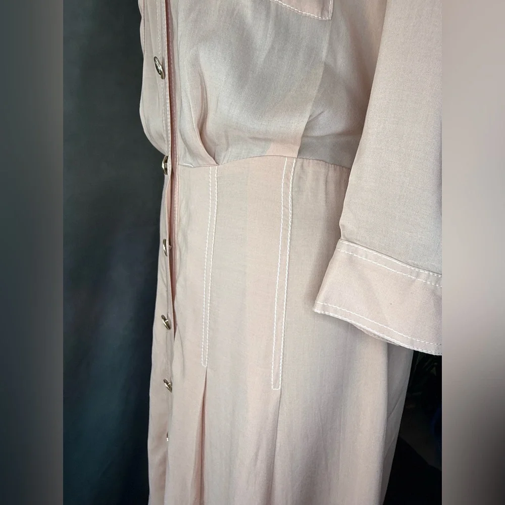 ✨ NWT Marciano by Guess Blush Shirt Dress - Size M✨ - Picture 5 of 16